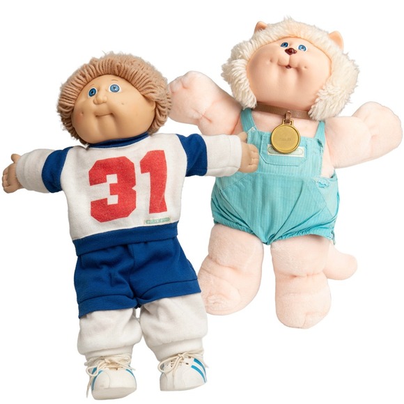 Cabbage Patch Kids Other - Vintage 80s Cabbage Patch Kids Boy Doll & Koosa Cat Plush Bundle CPK Nostalgic